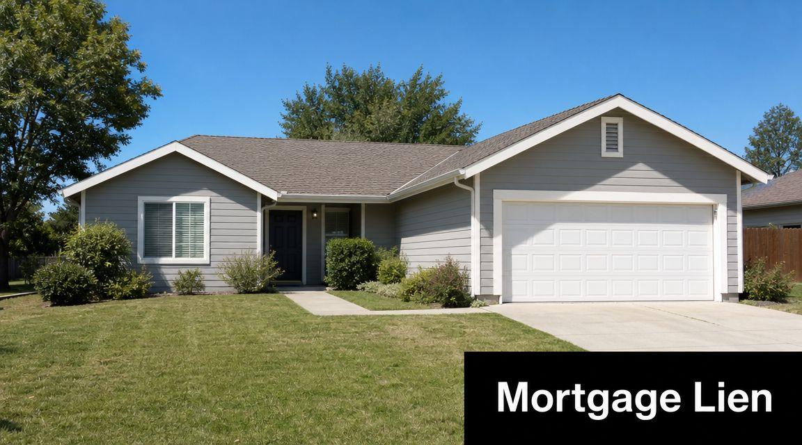 A modern single-story suburban residential home with a gray exterior and a large attached white garage.